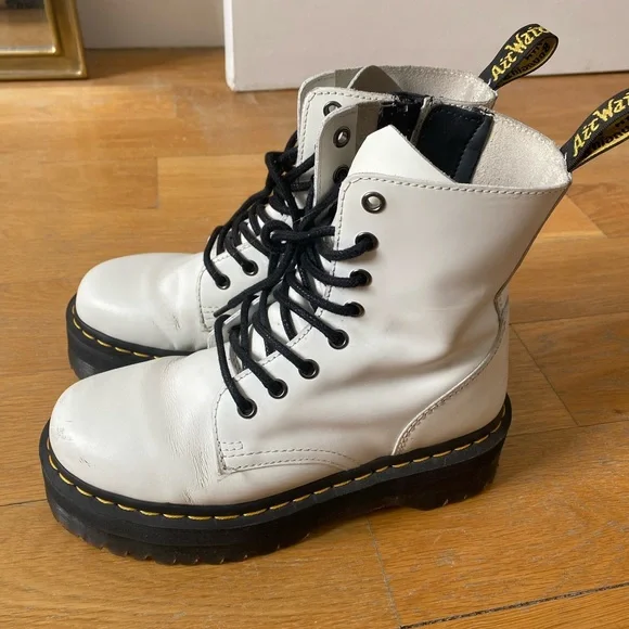 White Jadon Doc Martens - Picture 3 of 6